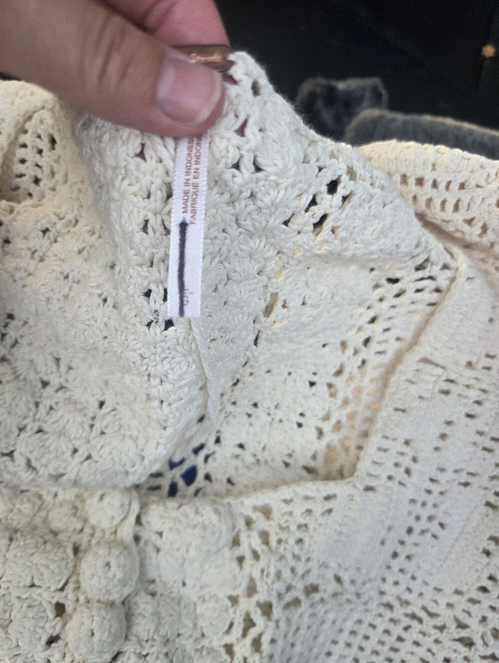Free People Bahamas Crochet Top Sz L